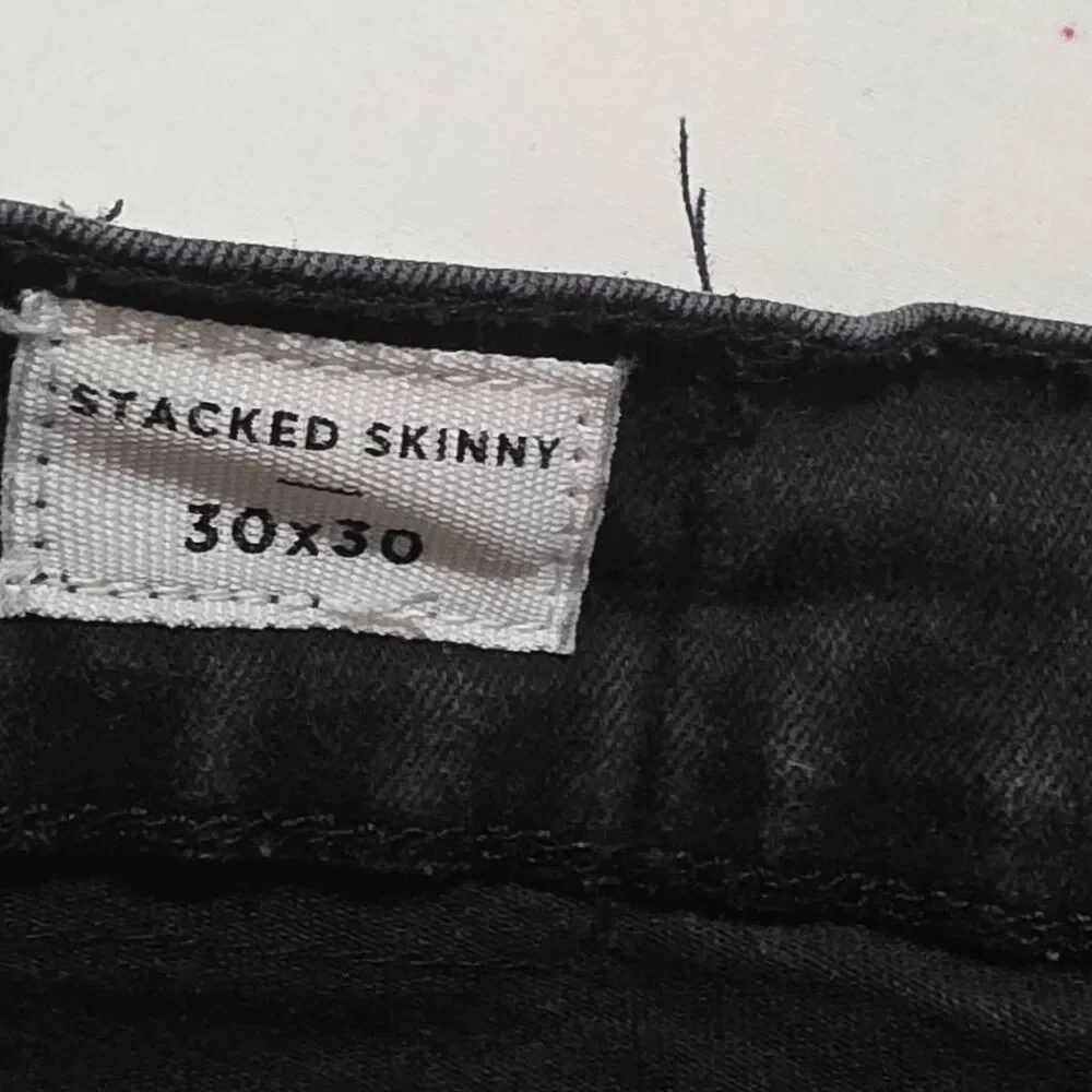 PacSun Stacked Skinny Jeans Men's 30x30 Black Stretch